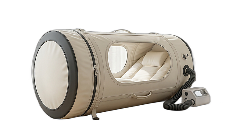 The Ascent Mild Hyperbaric Chamber — studio photograph on white background