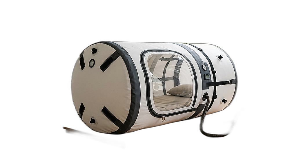 The Basecamp Portable Hyperbaric Chamber — studio photograph on white background