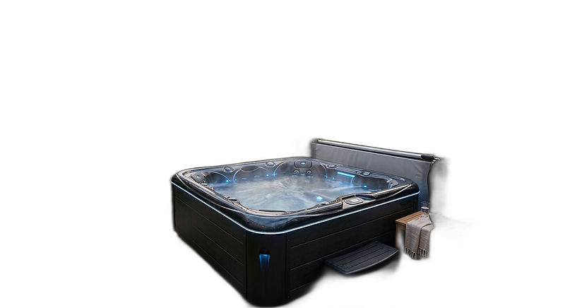 The Cascade Luxury Hydrotherapy Spa — studio photograph on white background