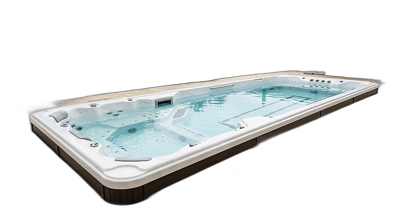 The Estate Luxury Swim Spa — studio photograph on white background