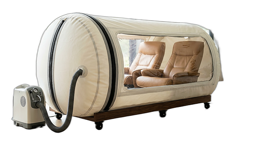 The Zenith Dual Occupancy Hyperbaric Suite — studio photograph on white background